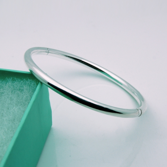 NEW Hinged Bangle Bracelet ☆ 925 Sterling Silver - Picture 2 of 16